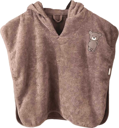 Petú Petú ponczo dziecięce z kapturem Celsa teddy