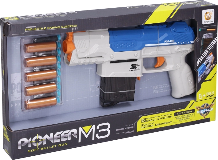 Karabin Pioneer M3 z piankowymi nabojami i łuskami - 1 szt.