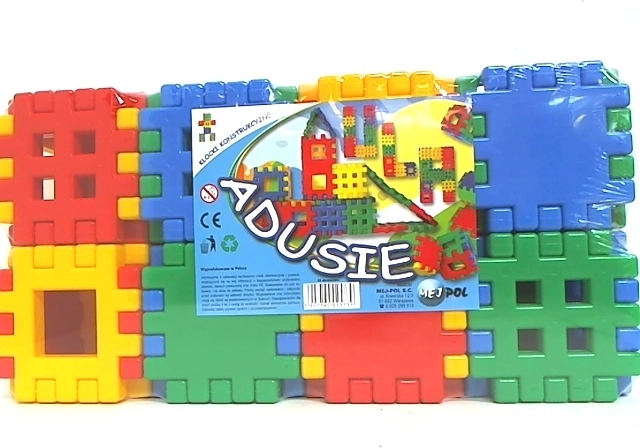Adusie miękkie dmuchane klocki konstrukcyjne 48 szt.
