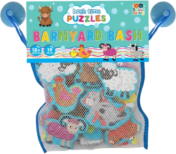 Buddy & Barney naklejki do kąpieli farma puzzle