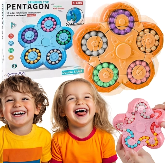 Dwustronna obrotowa łamigłówka logiczna antystresowa Woopie
