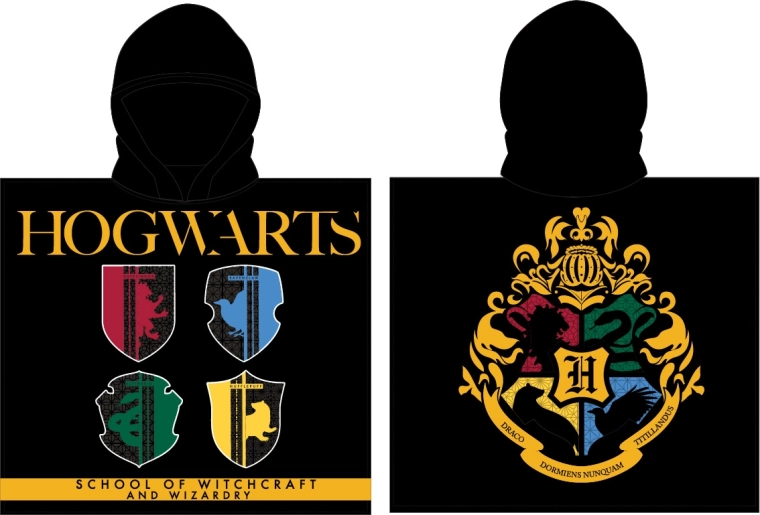 Harry Potter ponczo dla chłopców 55 × 110 cm