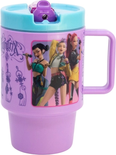 Duży plastikowy kubek z ustnikiem 530 ml K-pop: łowczynie demonów - 1 szt.