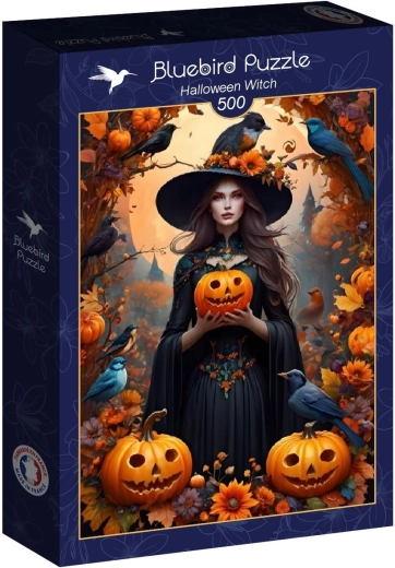 Puzzle Bluebird Halloweenowa czarownica 500 elementów