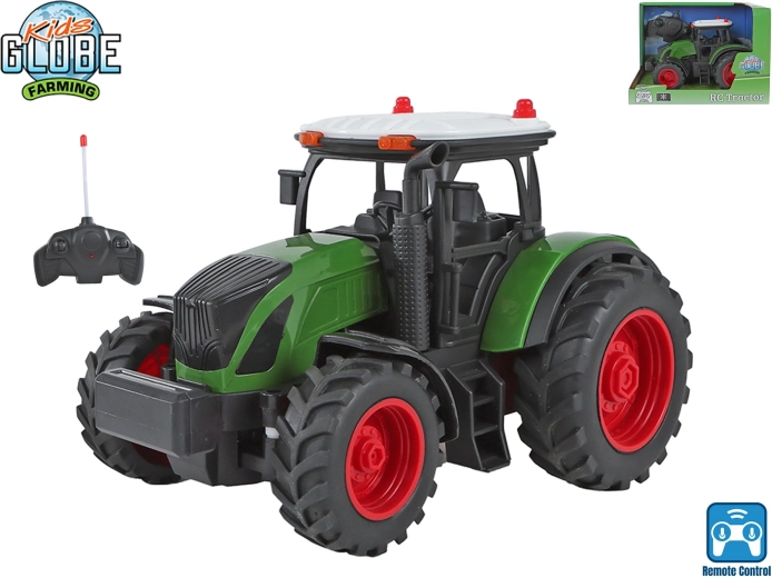 Kids Globe Farming zdalnie sterowany traktor na farmę 2,4 GHz ok. 20 cm