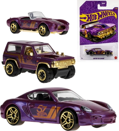Autko Mattel Hot Wheels 57th Anniversary Purple and Gold Series 1:64 - 1 szt.