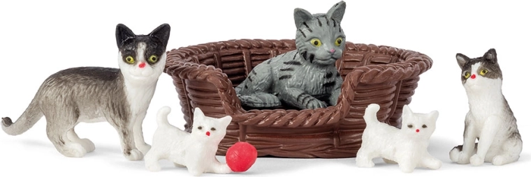 Lundby rodzina kotów do domku dla lalek