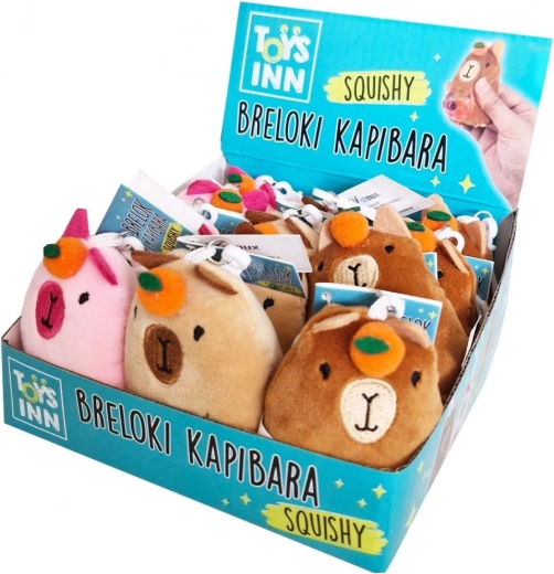 Pluszowy brelok kapibara ze squishy brzuszkiem TOYS INN