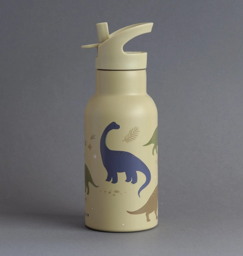 Butelka ze stali nierdzewnej z motywem dinozaurów – 350 ml