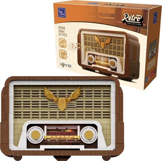 Pantasy Retro Collection retro radio lampowe – zestaw konstrukcyjny z podświetleniem LED