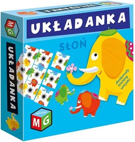 Układanka-łamigłówka słoń
