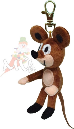 Moravská ústředna pluszowa myszka z karabińczykiem 8 cm - 1 sztuka