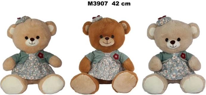 Pluszowy miś w sukience 42 cm - 1 sztuka