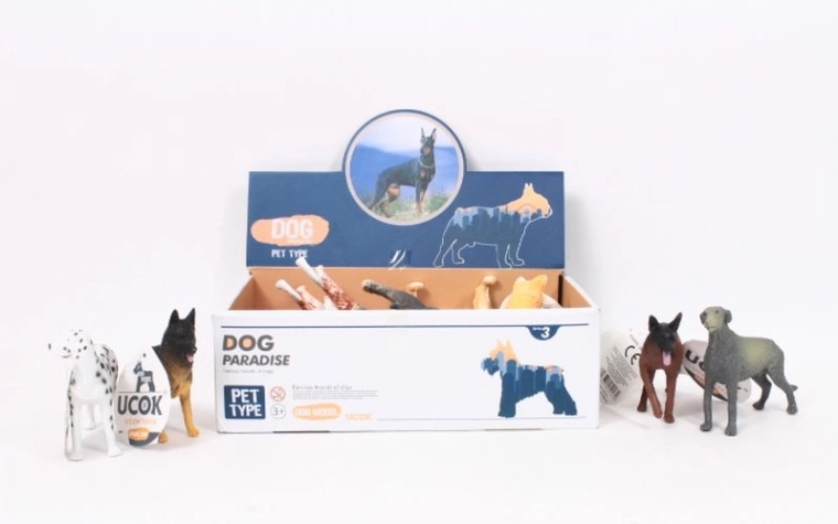 Dog Paradise realistyczne figurki psów 12,5 cm (12 szt.)