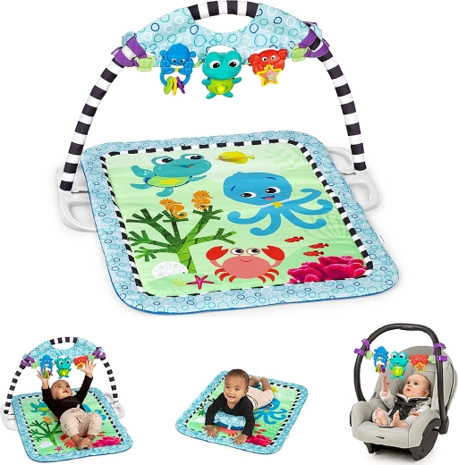 Mata do zabawy BABY EINSTEIN Neptune 3w1 ze światłami i muzyką