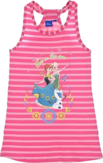 Sukienka Disney Frozen malinowa w paski