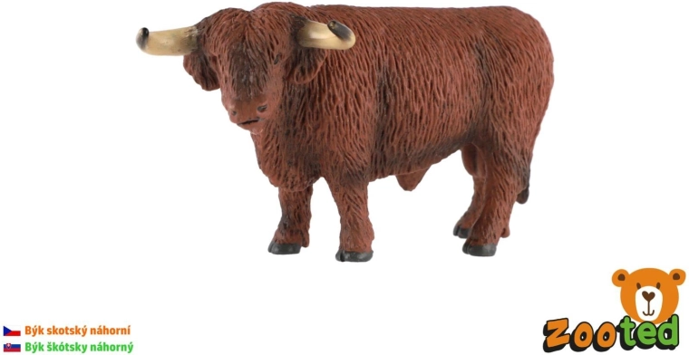 Figurka byka szkockiego bydła wyżynnego 15 cm