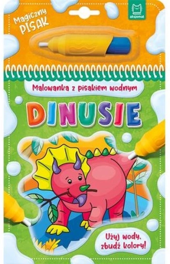 Malowanie markerem wodnym Dinozaury