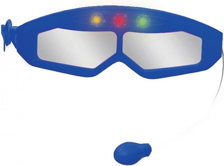 Okulary z mikrofonem i efektami świetlnymi