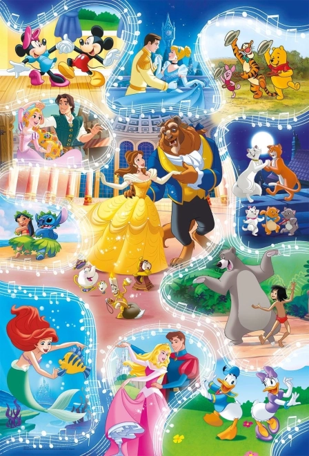 CLEMENTONI Puzzle Disney: Czas na taniec MAXI 24 elementy