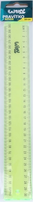 Przezroczysta neonowa linijka 30 cm
