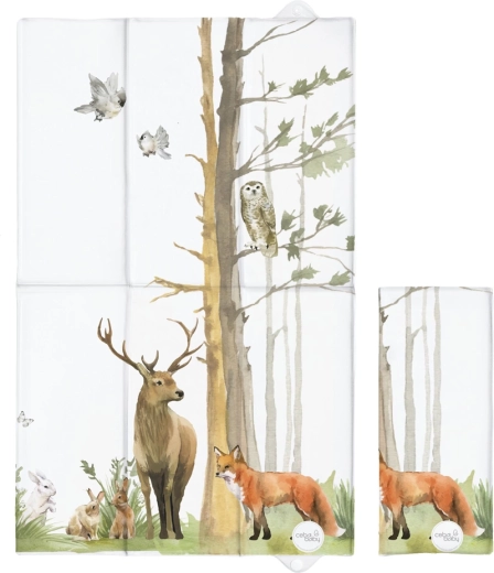 Ceba Baby podróżna mata do przewijania Basic Woodland 60 × 40 cm