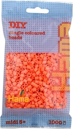 Hama Midi koraliki do prasowania łososiowe 1000 szt.