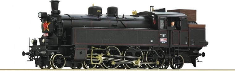 Parowa lokomotywa ČSD serii 354.1 w skali H0 od Roco