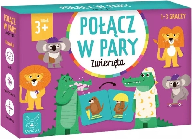 Pexeso Zwierzęta – łączenie par