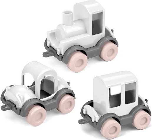 Wader Kids Cars Trio różowa wata cukrowa – zestaw 3 autek