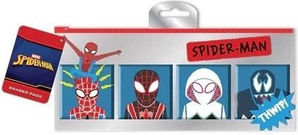 Zestaw gumek Spider-Man w etui (Sketch), 5 szt.