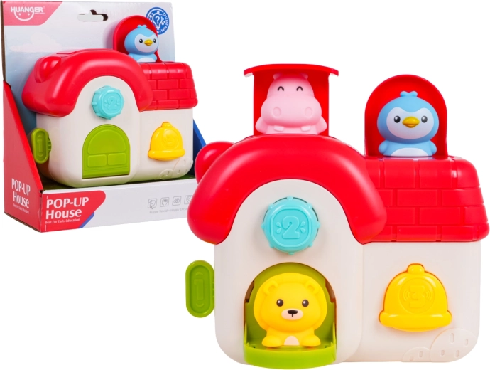 Wielofunkcyjny domek z wyskakującymi zwierzątkami
