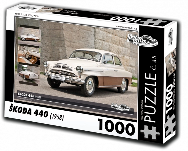 retro auta puzzle Škoda 440 (1958) 1000 elementów