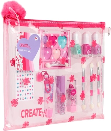 Praktyczna przezroczysta torebeczka w kwiaty