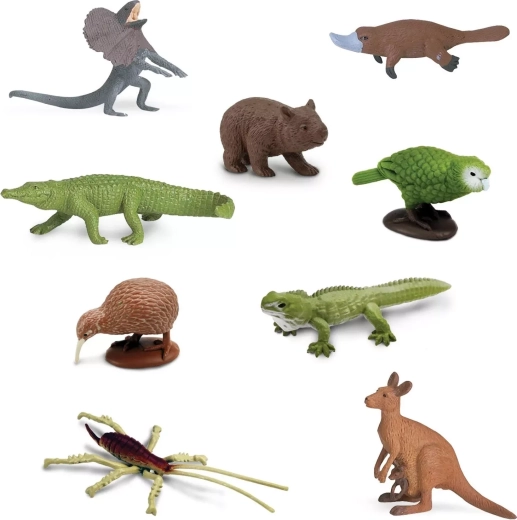9 realistycznych mini figurek australijskich zwierząt