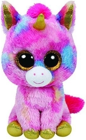 TY Beanie Boos Fantasia kolorowa maskotka jednorożec 15 cm