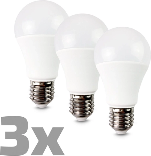 Żarówka LED Ecolux E27 12 W 3000 K 1080 lm – 3 sztuki
