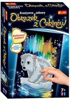 Cekinowy obrazek – misiek