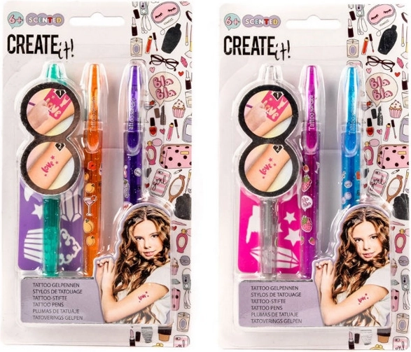 Create It! perfumowane flamastry do tymczasowych tatuaży