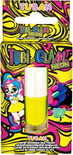 Tuban Tubi Glam dziecięcy neonowożółty lakier do paznokci 5 ml