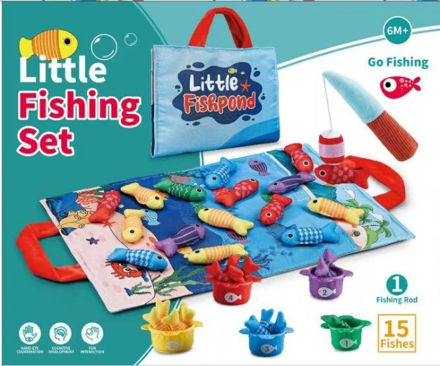 miękki sensoryczny zestaw do łowienia rybek dla niemowląt