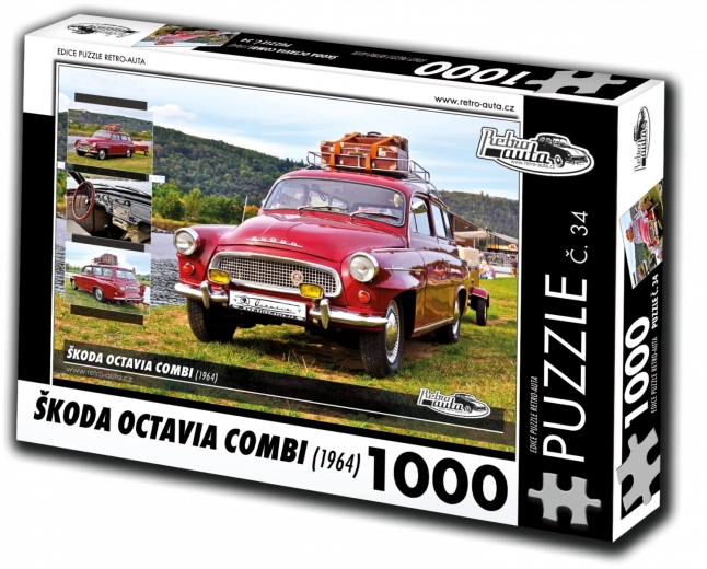 retro-auta puzzle škoda octavia combi (1964) – 1000 elementów