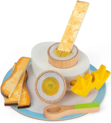 Bigjigs Toys drewniany zestaw śniadaniowy z jajkiem na miękko