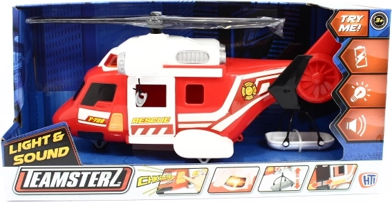Teamsterz strażacki helikopter ratunkowy ze światłami i dźwiękami