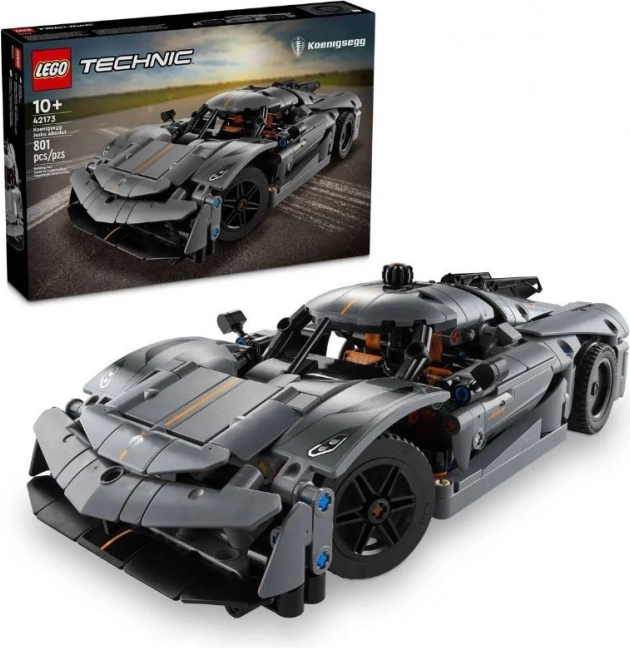 Technic koenigsegg jesko absolut – szary hipersamochód dla dzieci od 10 lat