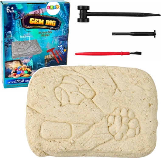 Zestaw archeologiczny do wykopalisk w poszukiwaniu kamieni szlachetnych i kryształów