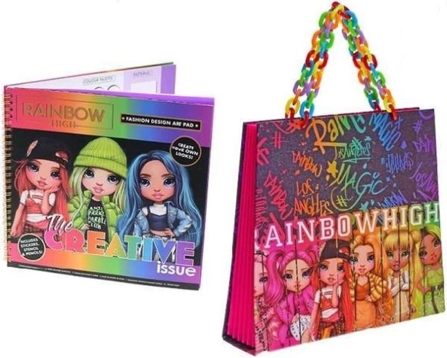 Rainbow High kreatywny zestaw modowy do projektowania koszulki