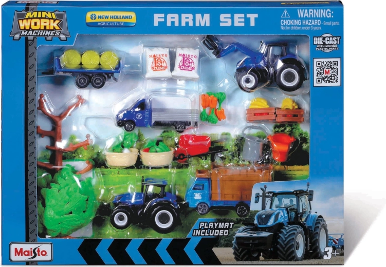 Maisto Mega zestaw farmerski New Holland