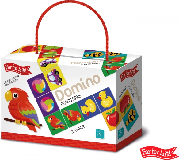 Domino Far Far Land kolorowe z obrazkami