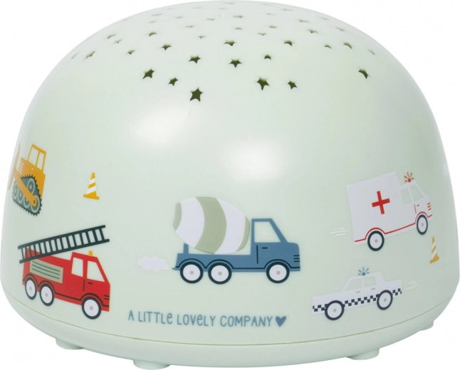 A Little Lovely Company lampa z projektorem dla dzieci – Pojazdy